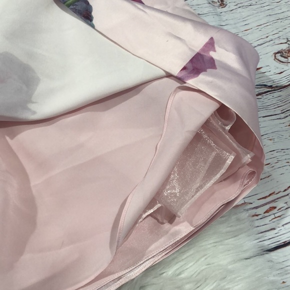 Ted Baker Pink A-Line Mini Skirt Cocktail - Picture 13 of 14